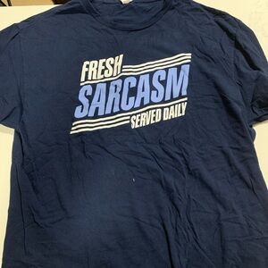 Fresh Sarcasm Navy Blue T-Shirt